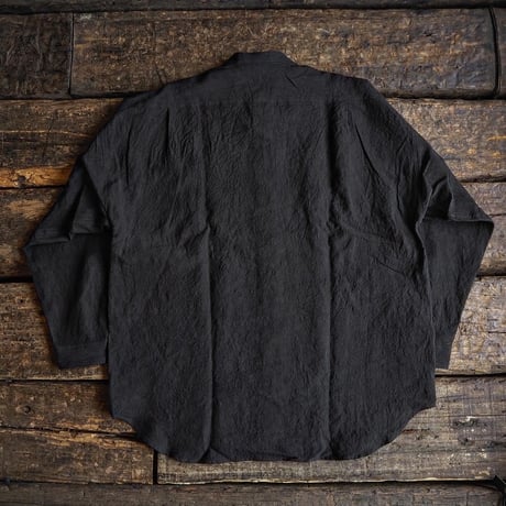 HAVERSACK / 60 Linen Band Collar Shirt