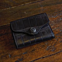 FUNNY / COSMO WALLET "Brown Crocodile"(Scroll Concho)