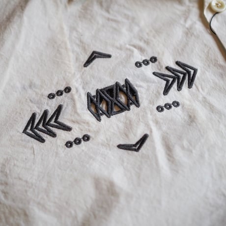 PENDLETON ／ CUT WORK OPEN COLLAR SHIRT -White-