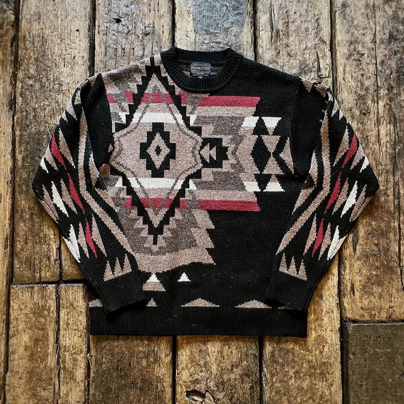 ペンドルトン柄ウール厚手生地170✖️500㎝ PENDLETON / LAMBSWOOL SWEATER | CALIFORNIA HAR