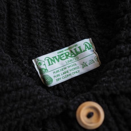INVERALLAN / 3A LUMBER CARDIGAN "BLACK"