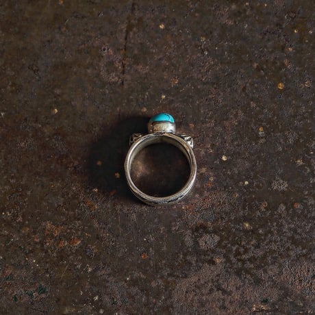 Henry Mariano ／  STAM WORK TURQUOISE RING -Turquoise Mountain- "17"
