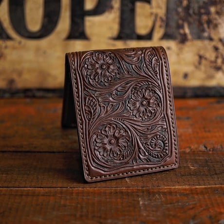 DEER HORN SMITHS Leather / CRAFT BILLFOLD "BROWN"