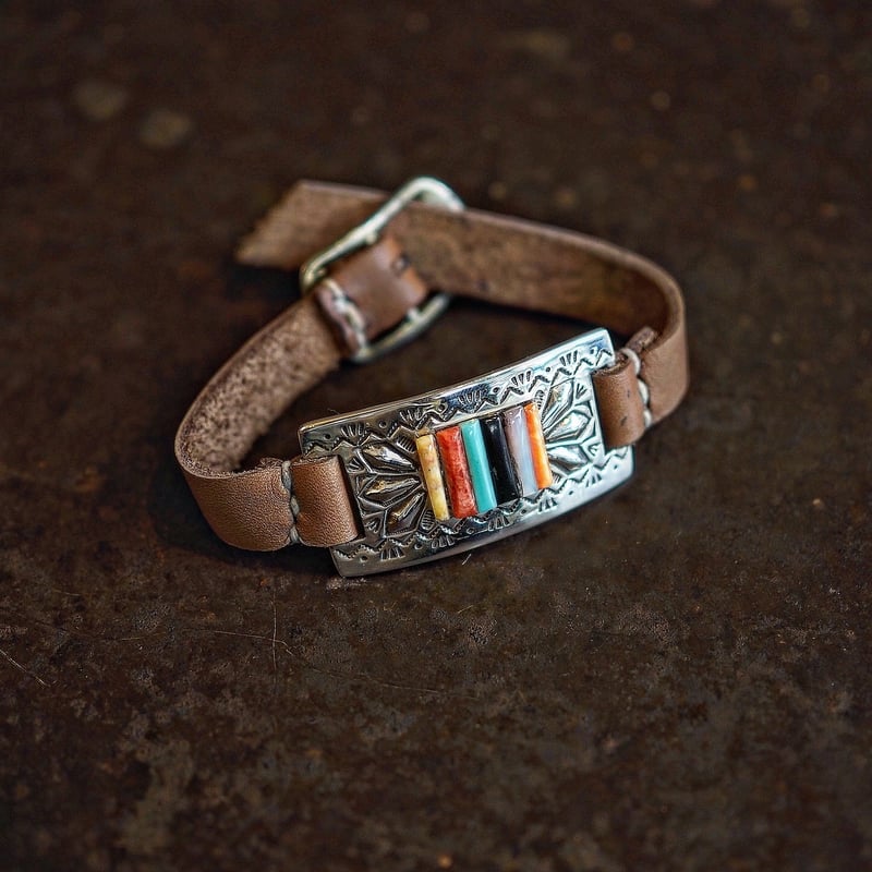 レイアダカイ　インレイ　バングル　ray adakai ネイティブ indian jewelry 