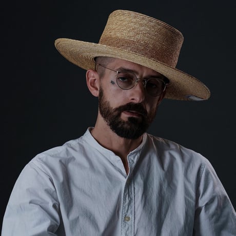 THE H.W.DOG&CO / WHITE PORK PIE HAT