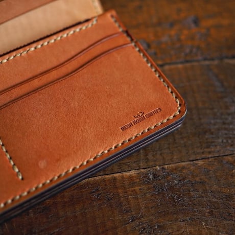 DEER HORN SMITHS Leather／SPECIAL CRAFT LONG WALLET "TANxBROWN"
