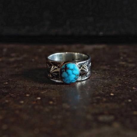 Henry Mariano ／  STAM WORK TURQUOISE RING -Turquoise Mountain- "27"
