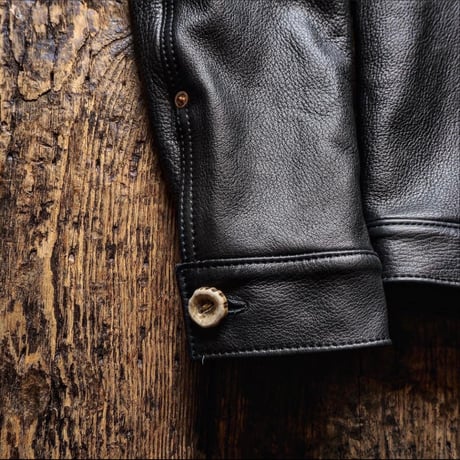 HBHS × DEER HORN SMITH'S /  TYPE-1 LEATHER JACKET "Ezo Deer Leather"