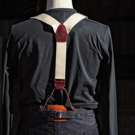 FULLCOUNT / Suspenders "Ecru"