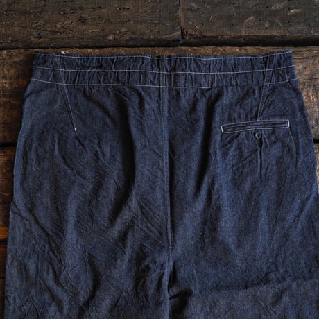 HAVERSACK ／ Selvedge Denim High Waist Cropped Wide Pants