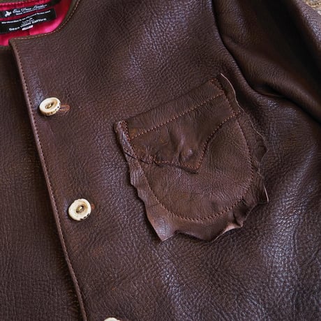 DEER HORN SMITH’S / NO COLLAR JACKET "DEER LEATHER"