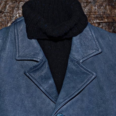 DEER HORN SMITH'S / LAPELLED VEST "EZO DEER LEATHER"