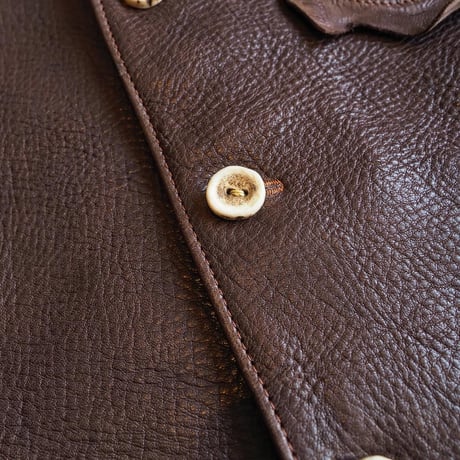 DEER HORN SMITH’S / NO COLLAR JACKET "DEER LEATHER"