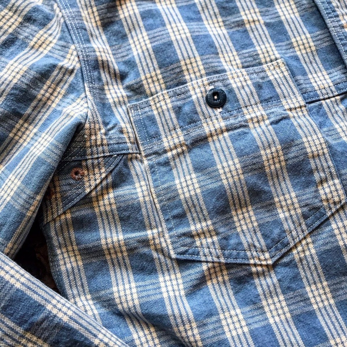 STEVENSON OVERALL CO. / DOUBLE LAYERED WORK SHI