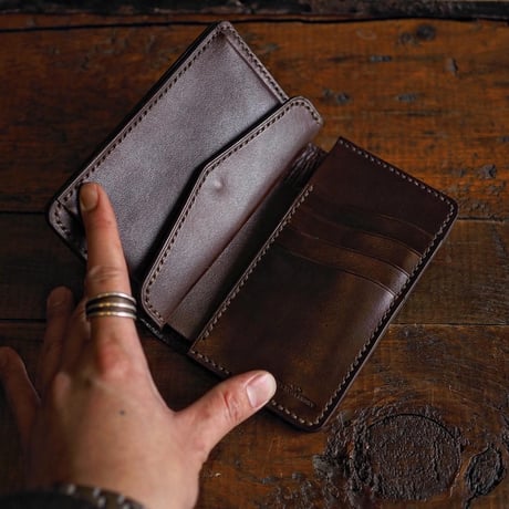 DEER HORN SMITHS Leather／CRAFT MIDDLE WALLET ”BROWN"