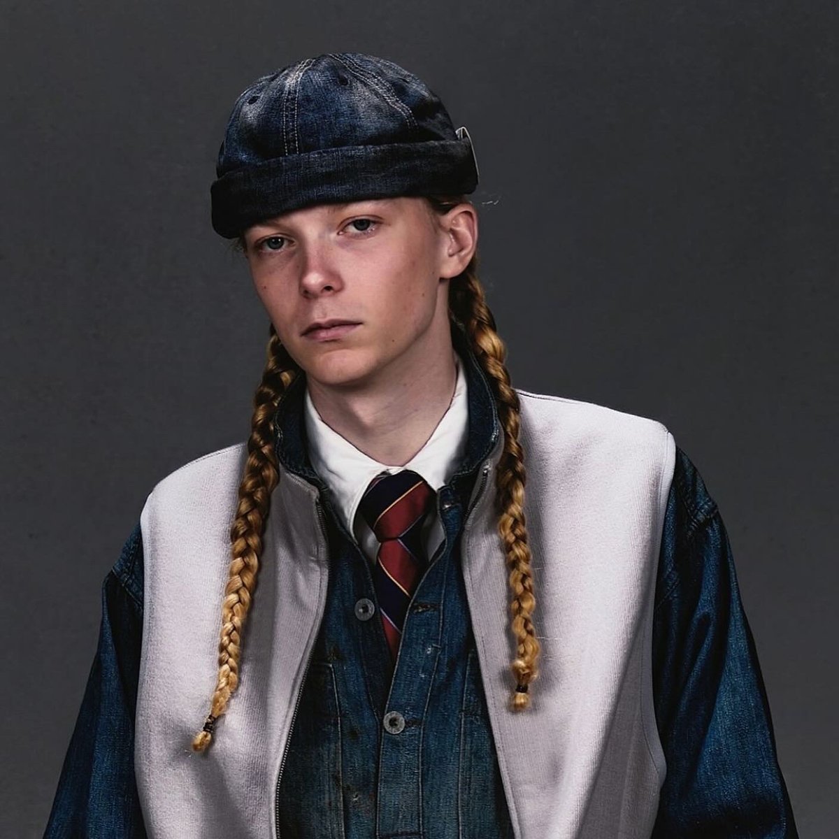 THE H.W.DOG&CO. / VINTAGE DENIM ROLL CAP | CALI