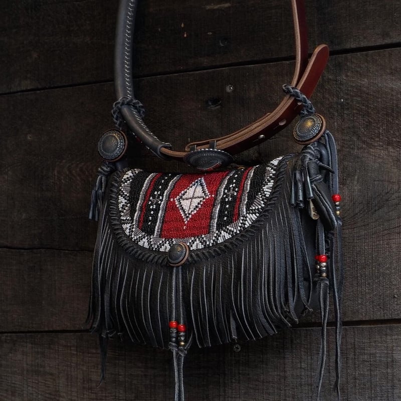 早割 リフト券 LEATHER DEER / 梟唄OWLSONG BEADING CA | SETUP BAG バッグ