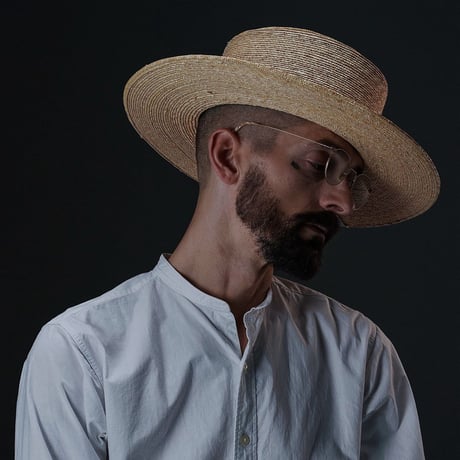 THE H.W.DOG&CO / WHITE PORK PIE HAT