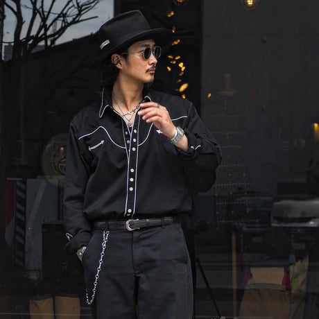 SCULLY ／ PIPING WESTERN SHIRT