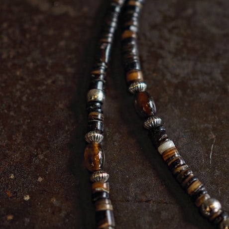 DUCK TAIL ／Heishi & Shell Beads Necklace "Type-A"