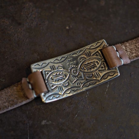 RAY ADAKAI ／ STAMP WORK & INLAY BRACELET