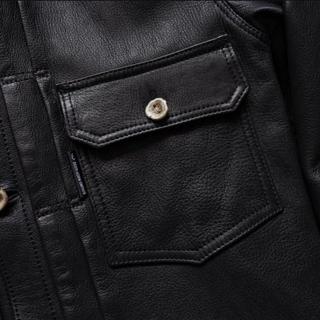 HBHS × DEER HORN SMITH'S /  TYPE-1 LEATHER JACKET "Ezo Deer Leather"