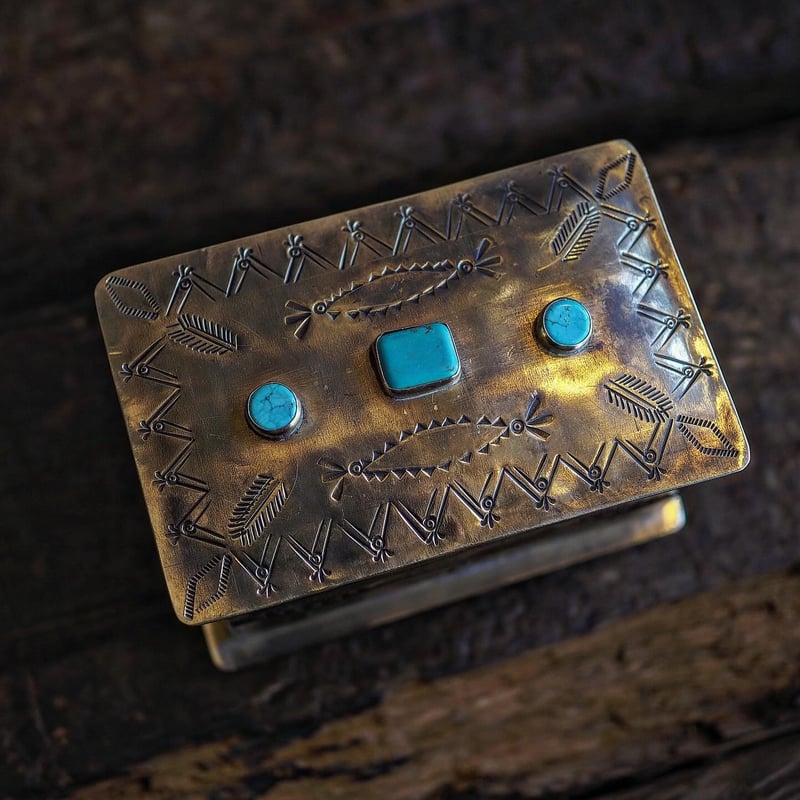 J.Alexander / 3 STONE STAMPED FEATHERS BOX | CA