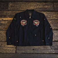 FULLCOUNT ／ Classic Tattoo Embroidery Sport Jacket Original Drawing by “HORIDAI”