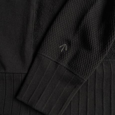 Nigel Cabourn / ARMY CREW JERSEY MIX -Black-