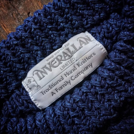 INVERALLAN / 1A CREW SWEATER  INDIGO COTTON