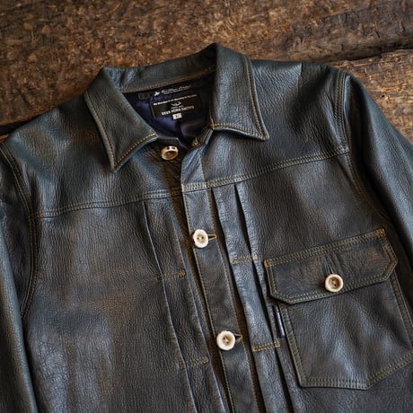 DEERHORNSMITH'S / TYPE-1 LEATHER JACKET "Ezo Deer Leather"