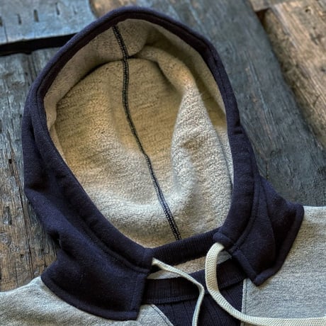 FULL COUNT / After Hood Sweat Shirt Mother Cotton'2Tone'