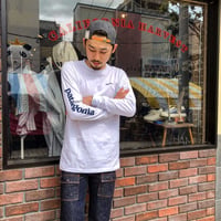 patagonia / ﾃｷｽﾄ ﾛｺﾞ ﾛﾝｸﾞｽﾘｰﾌﾞTEE