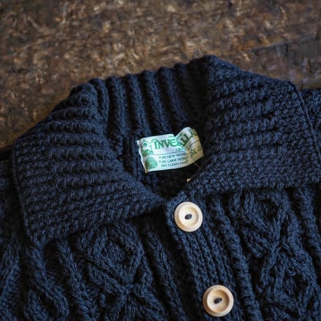 INVERALLAN / 3A LUMBER CARDIGAN "CHARCOAL"