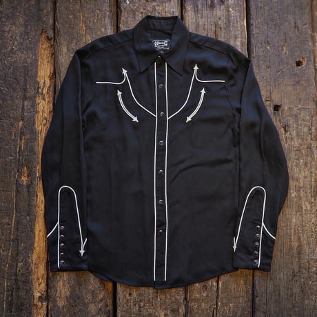 H BAR C CALIFORNIA RANCHER レザージャケット H BAR C◇Ranchwear/ウェスタンジャケット/復刻/L/ブラック : セカンド