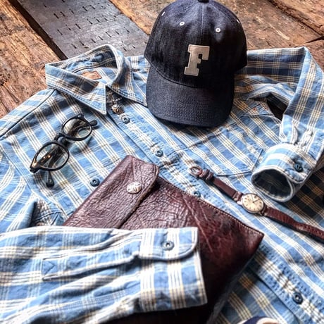 STEVENSON OVERALL CO. / DOUBLE LAYERED WORK SHIRT