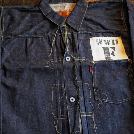 FULLCOUNT / WWII Model Brown Cotton Denim Jacket (Non Wash)