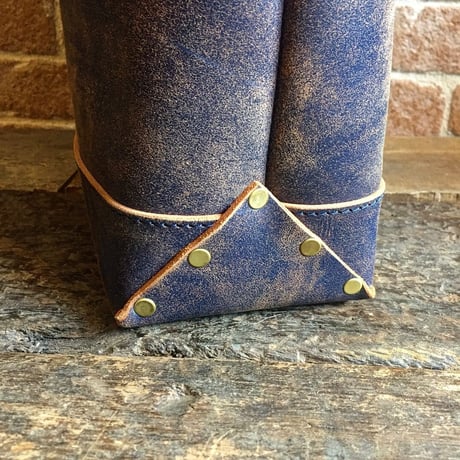 LEFT HAND TOTE BAG  / NAVYクラック(M)