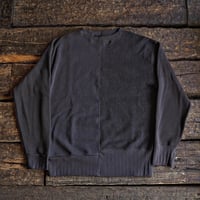 Nigel Cabourn / ARMY CREW JERSEY MIX ”Charcoal"