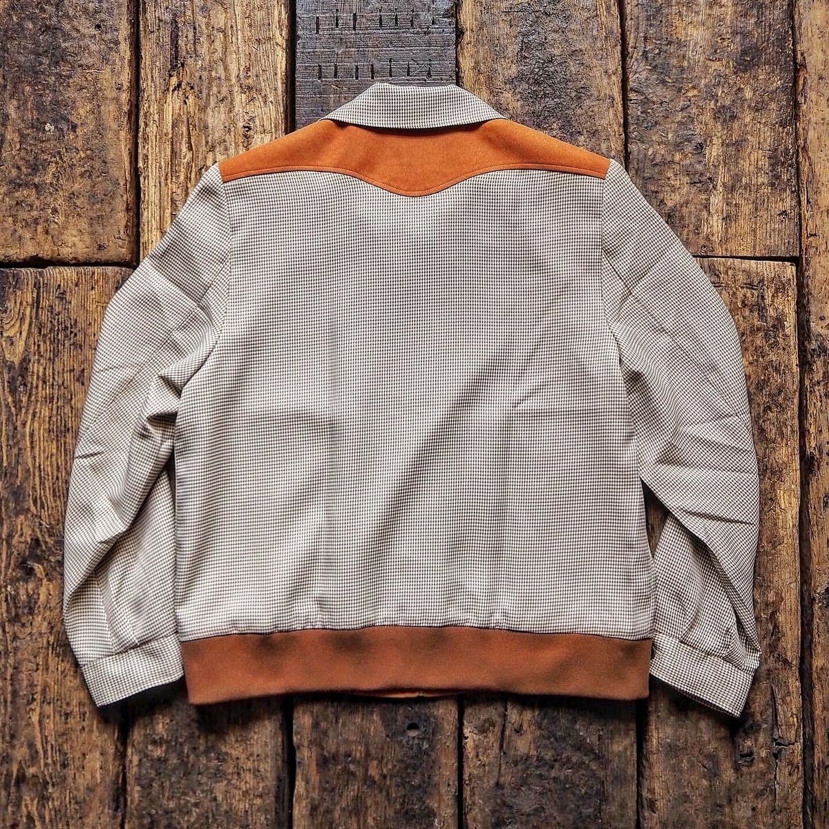 H Bar C Ranchwear ベージュ ギャバジャン Suede Ranch Jacket H-Bar-C - 1980s Shearling NOS Large 42