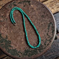 Navajo / Kingman Turquoise Necklace-80cm- （ラウンドナゲット）