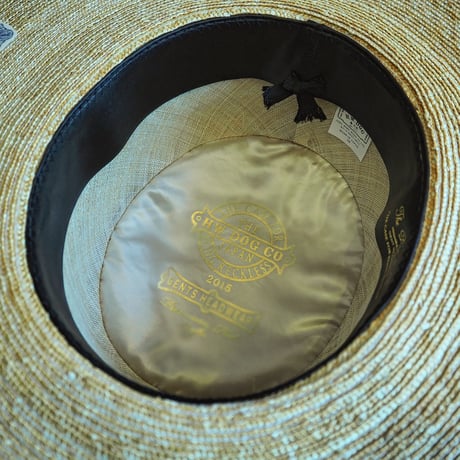 THE H.W.DOG&CO / WHITE PORK PIE HAT