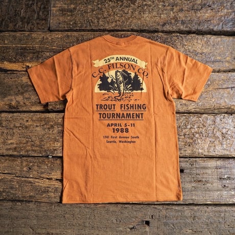 FILSON ／ FRONTIER GRAPHIC TEE -Dark Orange-