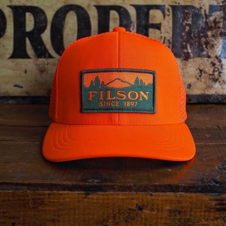 FILSON／LOGGER MESH CAP -Orange-
