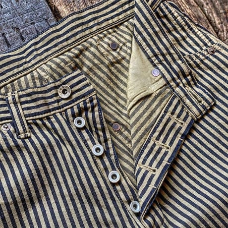 FULLCOUNT / Brown Hickory Cinch Back Work Pants