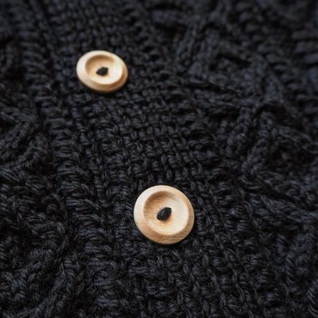 INVERALLAN / 3A LUMBER CARDIGAN "BLACK"