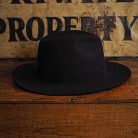 THE H.W.DOG&CO. / TRAVELERS RABBIT HAT "BLACK"