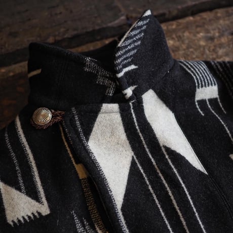 Earth spirit Original / PATCHWORK WOOL BLANKET JACKET -CH-Special-