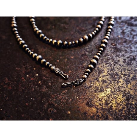 DUCK TAIL x CH / Silver Beads Necklace（3way）