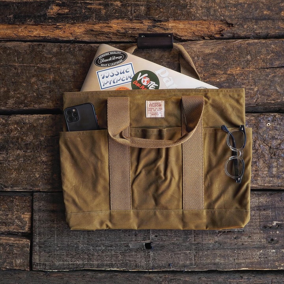 バッグ FILSON Tin Cloth Supply Tote fit=scale-down,w=1200